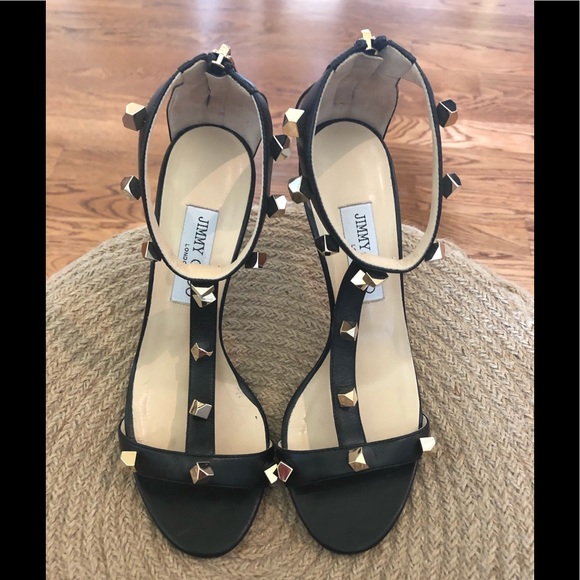 Jimmy Choo Lamba Cube Studded Heels - Picture 3 of 8